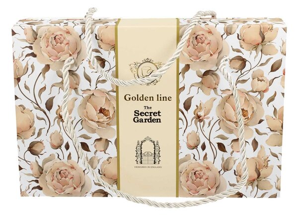 Porcelánová šálka na nohe s podšálkou English Roses White 90 ml sada 2ks