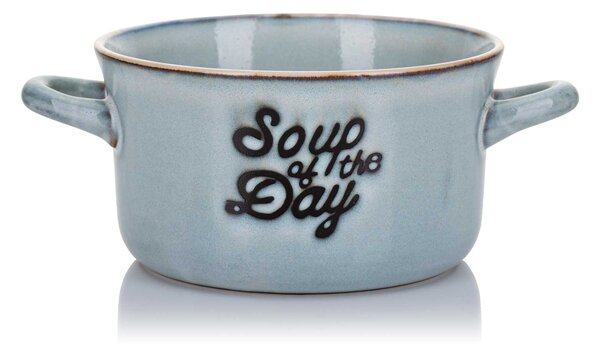 Kameninová miska na polievku Soup 500 ml modrá