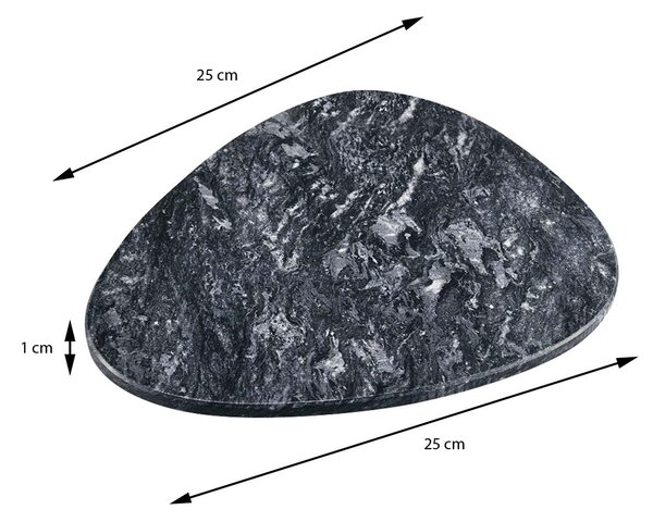 Mramorový servírovací podnos Marble, 25x25 cm