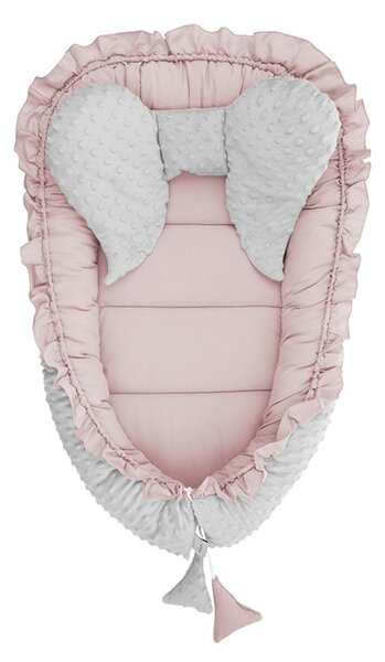 Hniezdočko pre bábätko Minky Belisima Mouse ružové Bavlna/Polyester 55x75 cm