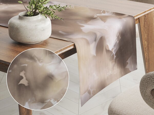 Biante Zamatový behúň na stôl Tamara TMR-009 Hnedý dym 45x160 cm