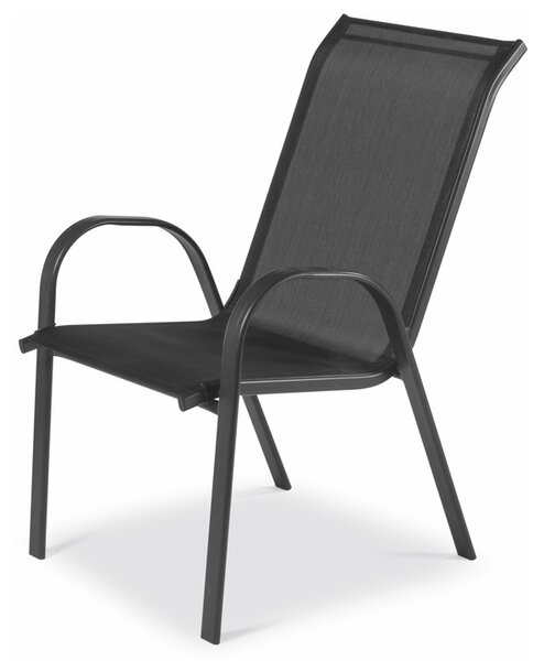 Záhradná stolička FIELDMANN čierna