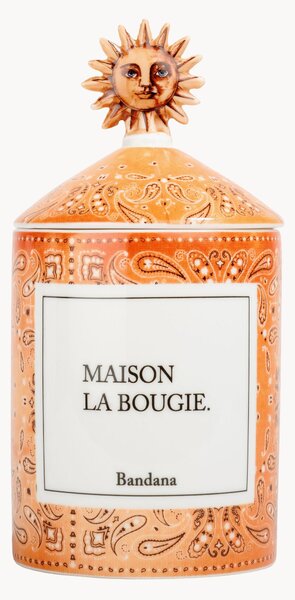 Ručne vyrobená vonná sviečka Bandana (Mandarin, Sandalwood & Amber)