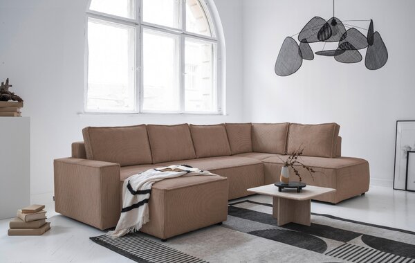 SEDACIA SÚPRAVA, textil, taupe MID.YOU - Sedačky, Online Only