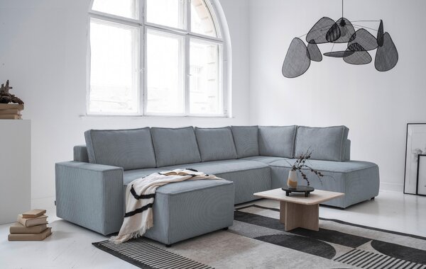 SEDACIA SÚPRAVA, textil, svetlosivá MID.YOU - Sedačky, Online Only