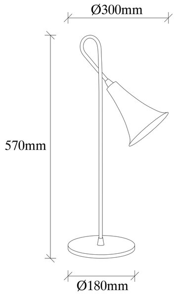 Opviq Stolná lampa Sarmal zlatá