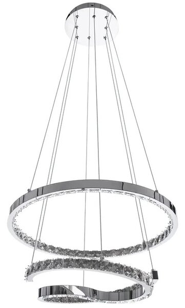 TooLight Stropné svietidlo na diaľkové ovládanie APP773-2CP strieborné