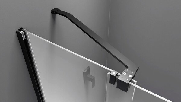 Polysan Polysan, MODULAR SHOWER zástena s pojazdy 1000 mm, čierna, MS5-100B