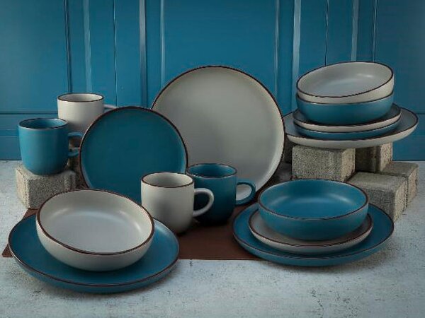 KOMBINOVANÝ SERVIS, 16-dielne, kamenina Creatable - Online Only bytové doplnky, Online Only