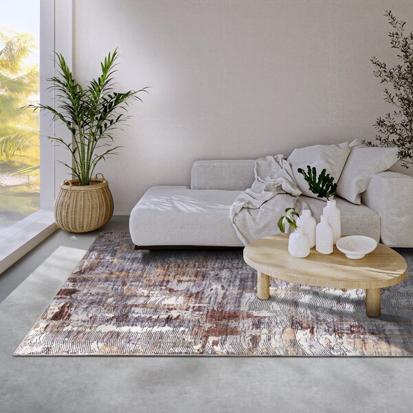 Sivý koberec 200x290 cm Malard Copper Gold – Elle Decoration
