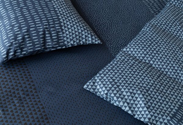 Obliečky Lewis Blue Bavlna deluxe 1x 200/200, 2x 70/90