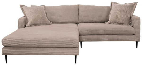 ROHOVÁ SEDAČKA, textil, svetlohnedá P & B - Sedačky, Online Only