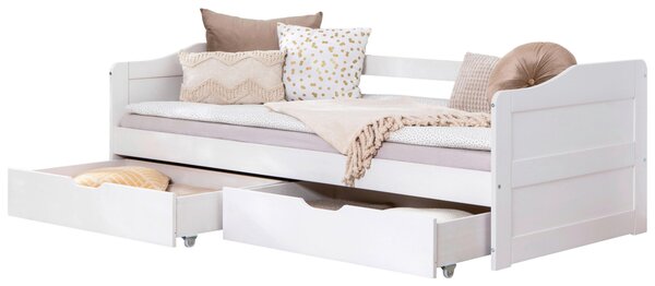 POSTEĽ S ÚLOŽNÝM PRIESTOROM, 90/200 cm biela MID.YOU - Detské izby, Online Only