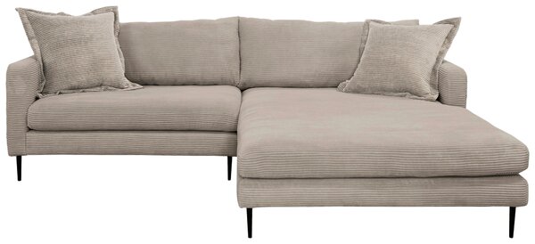 ROHOVÁ SEDAČKA, textil, svetlohnedá P & B - Sedačky, Online Only