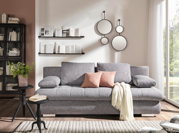 ROZKLADACIA POHOVKA, textil, sivá Ti'me - Sedačky, Online Only