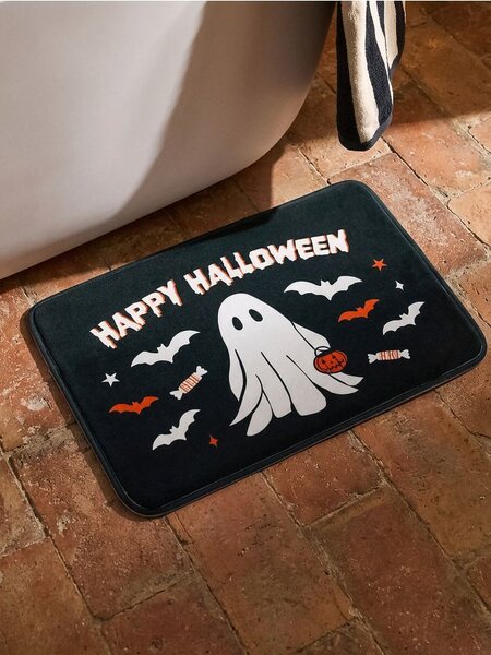 Sinsay - Kúpeľňová predložka s halloweenským motívom - čierna