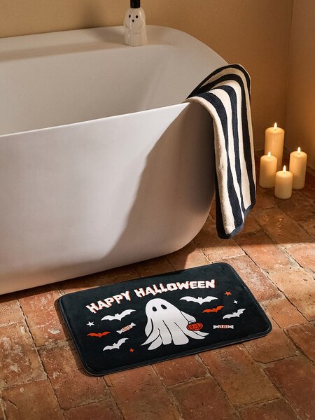 Sinsay - Kúpeľňová predložka s halloweenským motívom - čierna