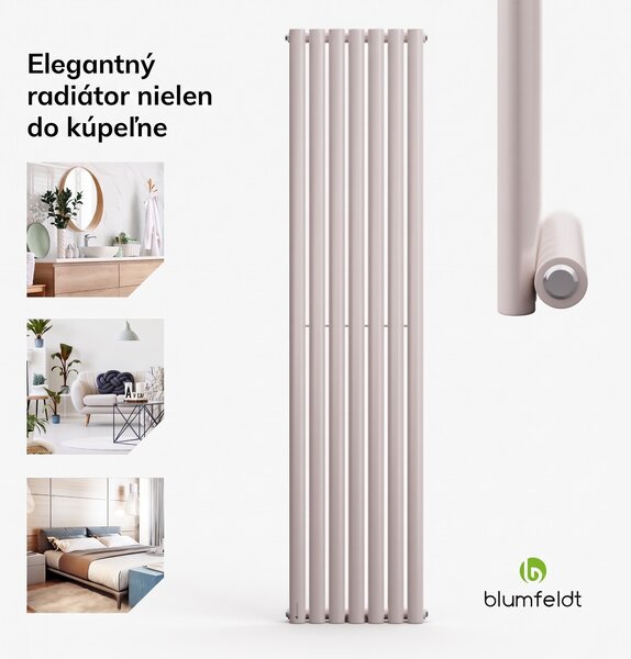 Blumfeldt Tallheo, 41 x 180, radiátor, kúpeľňový radiátor, rúrkový radiátor, 691 W, teplovodný, 1/2