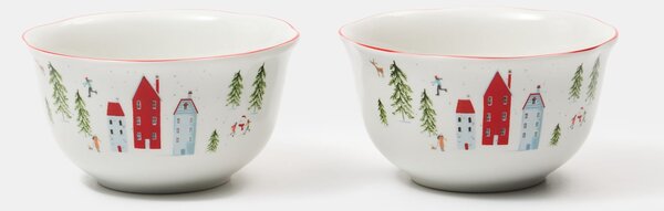 Sinsay - Keramické misky s vianočným motívom 2 pack - viacfarebná