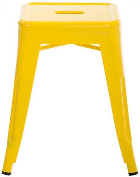 Stohovateľná kovová stolička Arm - Žltá