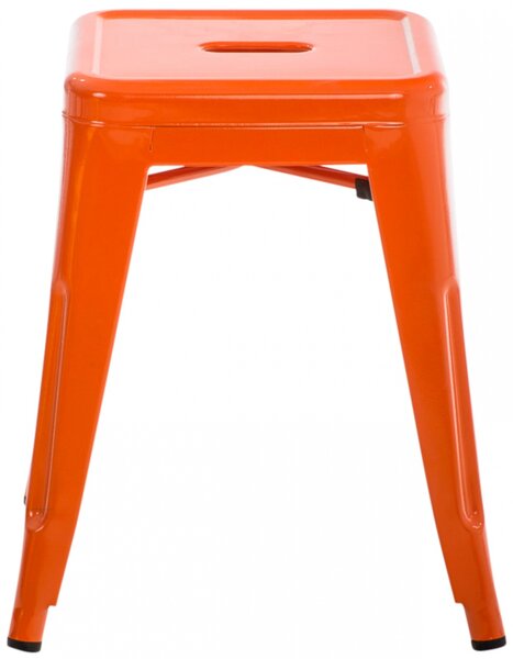 Stohovateľná kovová stolička Arm - Oranžová