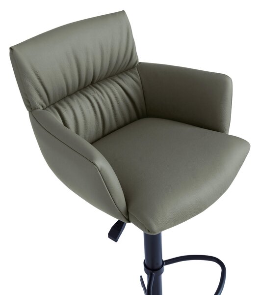 BAROVÁ STOLIČKA, čierna, olivovozelená Dieter Knoll - Barový nábytok, Online Only