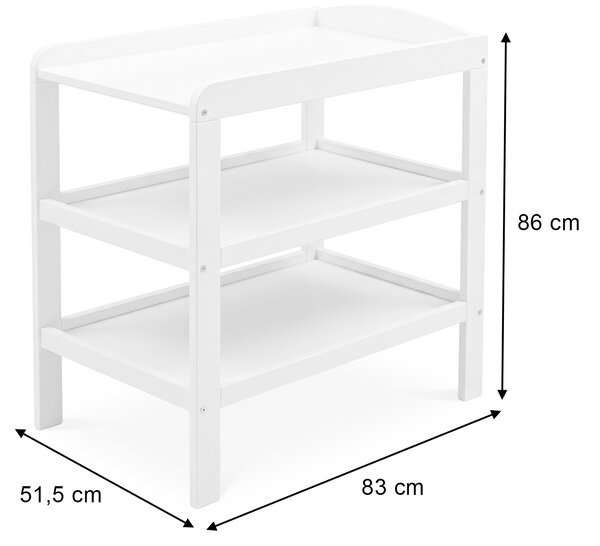 Prebaľovací pult Noble Changer - biela