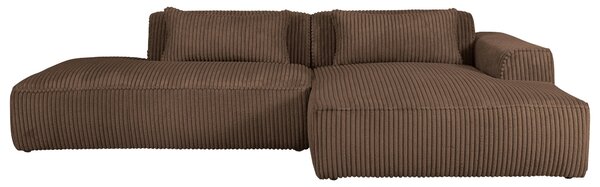 ROHOVÁ SEDAČKA, plast, textil, kompozitné drevo, hnedá Livetastic - Sedačky, Online Only