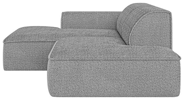 ROHOVÁ SEDAČKA, plast, textil, kompozitné drevo, sivá Livetastic - Sedačky, Online Only