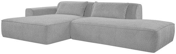 ROHOVÁ SEDAČKA, plast, textil, kompozitné drevo, sivá Livetastic - Sedačky, Online Only