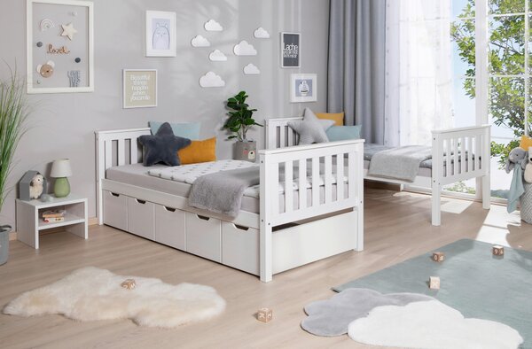 POSCHODOVÁ POSTEĽ, 90/200 cm biela Livetastic - Detské izby, Online Only