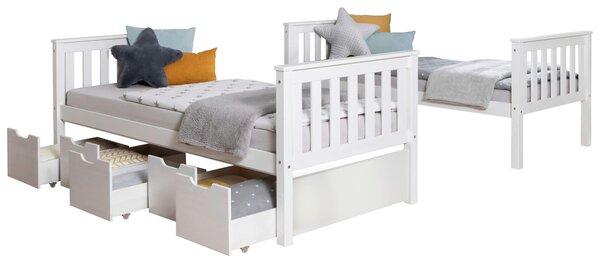 POSCHODOVÁ POSTEĽ, 90/200 cm biela Livetastic - Detské izby, Online Only