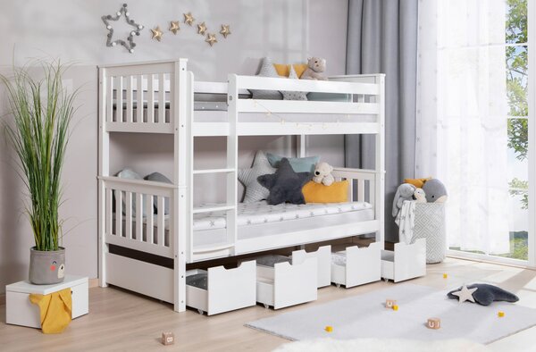 POSCHODOVÁ POSTEĽ, 90/200 cm biela Livetastic - Detské izby, Online Only