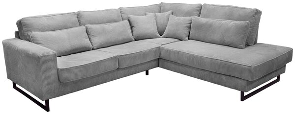 ROHOVÁ SEDAČKA, textil, kompozitné drevo, svetlosivá Livetastic - Sedačky, Online Only