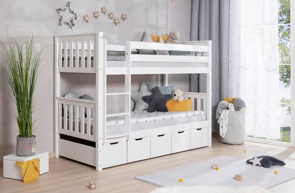 POSCHODOVÁ POSTEĽ, 90/200 cm biela Livetastic - Detské izby, Online Only