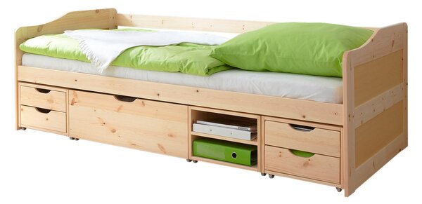 POSTEĽ S ÚLOŽNÝM PRIESTOROM, 90/200 cm farba borovice MID.YOU - Postele, Online Only