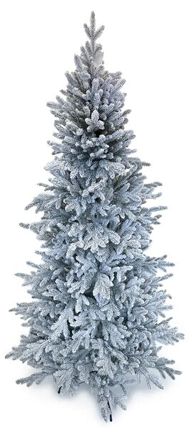 Umelý vianočný stromček Aspen 210 cm – zasnežený slim model 100% PE - 201 - 230 cm - So snehom - 91 do 110cm