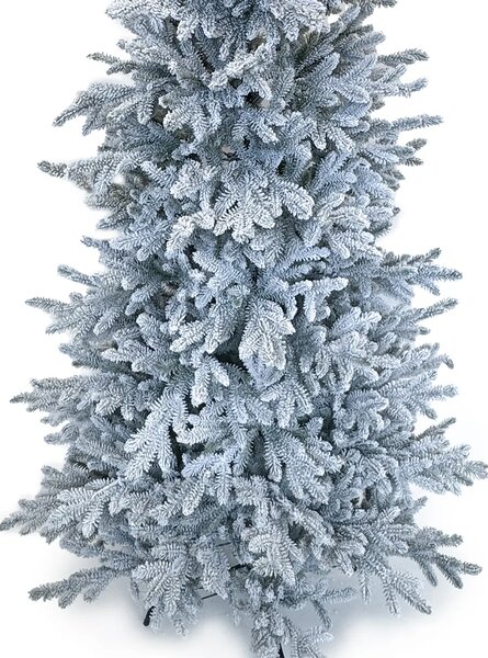 Umelý vianočný stromček Aspen 210 cm – zasnežený slim model 100% PE - 201 - 230 cm - So snehom - 91 do 110cm