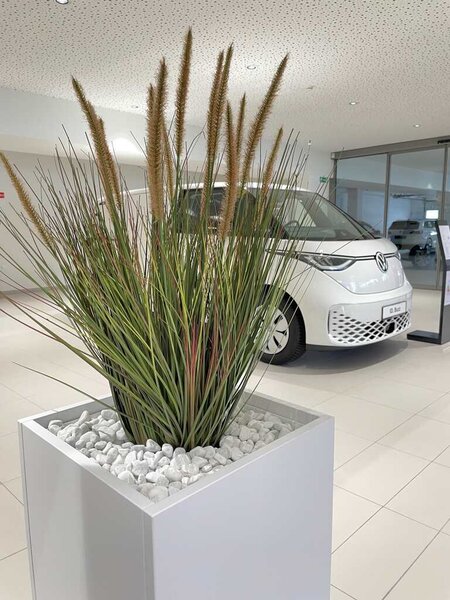 Umelá tráva Pennisetum 85 cm – v kvetináči - 71 - 90 cm