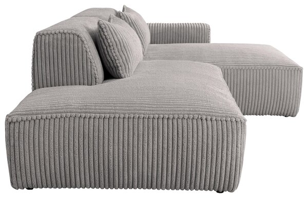 ROHOVÁ SEDAČKA, plast, textil, kompozitné drevo, sivá Livetastic - Sedačky, Online Only