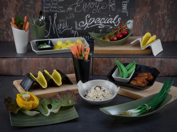 SADA SERVÍROVACÍCH MISIEK keramika, 2-dielne Creatable - Misky & misy, Online Only