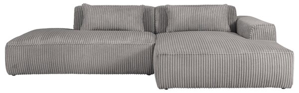 ROHOVÁ SEDAČKA, plast, textil, kompozitné drevo, sivá Livetastic - Sedačky, Online Only