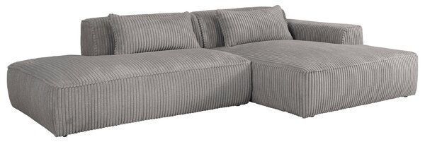 ROHOVÁ SEDAČKA, plast, textil, kompozitné drevo, sivá Livetastic - Sedačky, Online Only