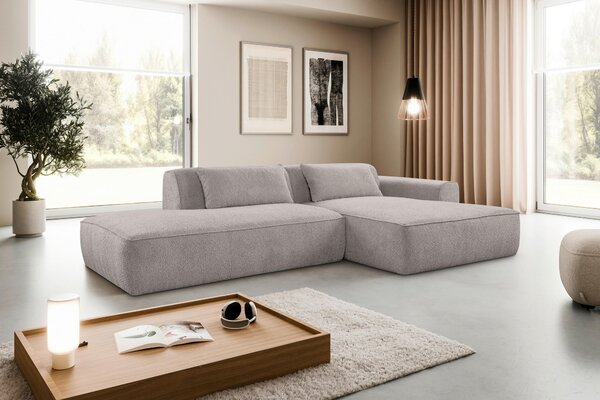 ROHOVÁ SEDAČKA, plast, textil, kompozitné drevo, sivá Livetastic - Sedačky, Online Only