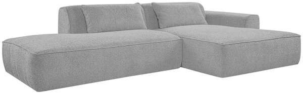 ROHOVÁ SEDAČKA, plast, textil, kompozitné drevo, sivá Livetastic - Sedačky, Online Only