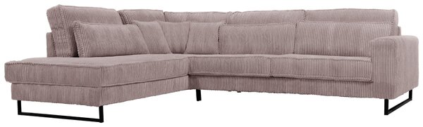 ROHOVÁ SEDAČKA, textil, kompozitné drevo, cappuccino Livetastic - Sedačky, Online Only