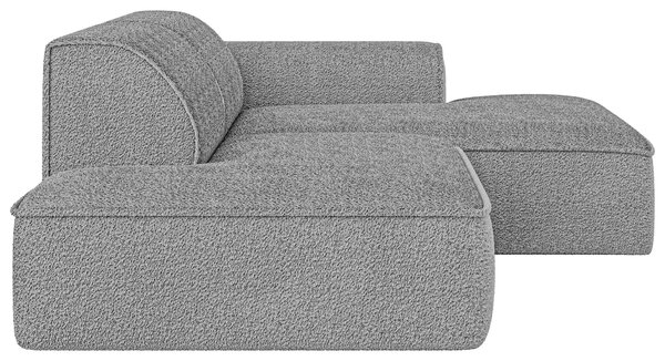 ROHOVÁ SEDAČKA, plast, textil, kompozitné drevo, sivá Livetastic - Sedačky, Online Only