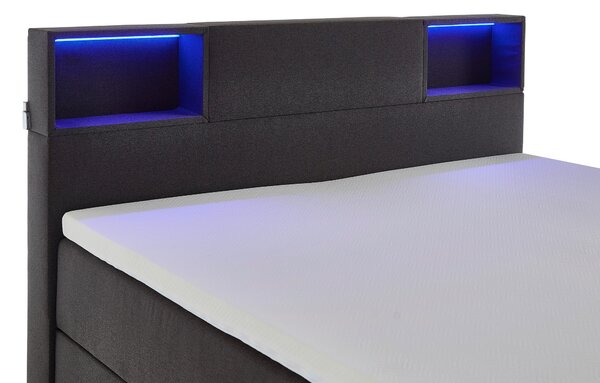 BOXSPRINGOVÁ POSTEĽ, 160/200 cm, antracitová Xora - Online Only spálne, Online Only
