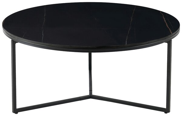KONFERENČNÝ STOLÍK, čierna, kov, keramika, 80/80/37 cm Livetastic - Stolíky do obývačky, Online Only