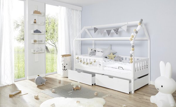 DOMČEKOVÁ POSTEĽ, 90/200 cm biela MID.YOU - Detské izby, Online Only